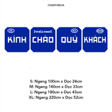  Tranh mica EPeBen dán tường nổi 3d Kính Chào Qúy Khách trang trí Quán Ăn,Quán Coffe 