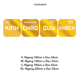 Tranh mica EPeBen dán tường nổi 3d Kính Chào Qúy Khách trang trí Quán Ăn,Quán Coffe 