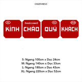  Tranh mica EPeBen dán tường nổi 3d Kính Chào Qúy Khách trang trí Quán Ăn,Quán Coffe 