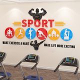 Tranh mica EPeBen dán tường nổi 3d Tập Thể Dục trang trí Phòng GYM,Phòng Thể Dục 