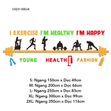  Tranh mica EPeBen dán tường nổi 3d Tập Thể Dục trang trí Phòng GYM,Phòng Thể Dục 