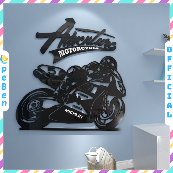  Tranh mica EPeBen dán tường nổi 3d hình Cơn Lốc Tốc Độ decor trang trí Cửa hàng, phòng ngủ, Phòng khách, Phòng làm việc 