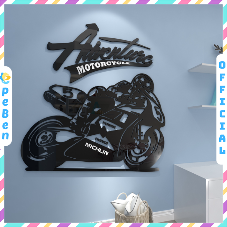  Tranh mica EPeBen dán tường nổi 3d hình Cơn Lốc Tốc Độ decor trang trí Cửa hàng, phòng ngủ, Phòng khách, Phòng làm việc 