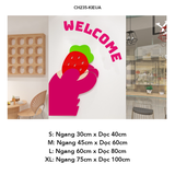  Tranh mica EPeBen dán tường nổi 3d Hình Welcome biến hình trang trí Phòng cho bé, Phòng khách,Quán Ăn,Quán coffe 