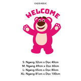  Tranh mica EPeBen dán tường nổi 3d Hình Welcome biến hình trang trí Phòng cho bé, Phòng khách,Quán Ăn,Quán coffe 