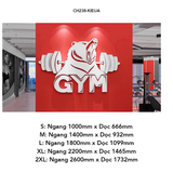  Tranh mica EPeBen dán tường nổi 3d hình Sức mạnh thể chất decor trang trí Phòng fitness, Phòng gym, Phòng giải trí 