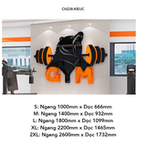  Tranh mica EPeBen dán tường nổi 3d hình Sức mạnh thể chất decor trang trí Phòng fitness, Phòng gym, Phòng giải trí 