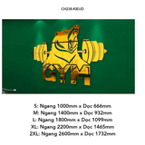  Tranh mica EPeBen dán tường nổi 3d hình Sức mạnh thể chất decor trang trí Phòng fitness, Phòng gym, Phòng giải trí 