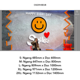  Tranh mica EPeBen dán tường nổi 3d hình Smile Happy Every Day decor trang trí Cửa Hàng, Quán Café, Shop Thời Trang 