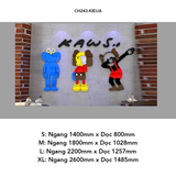  Tranh mica dán tường EPeBen hình KAWS và những người bạn decor trang trí Phòng cho bé, Phòng khách, Phòng ngủ, Cửa hàng 