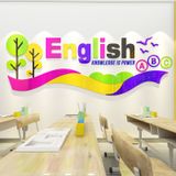  Tranh mica EPeBen dán tường nổi 3d hình English trang trí Phòng cho bé, Phòng khách,Phòng Học 