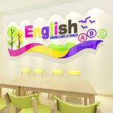  Tranh mica EPeBen dán tường nổi 3d hình English trang trí Phòng cho bé, Phòng khách,Phòng Học 