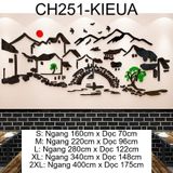  Tranh mica EPeBen dán tường nổi 3d hình Thuỷ Mặc Nhà Cổ Trang Trí Phòng Khách,Cửa Hàng 