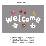  Tranh mica EPeBen dán tường nổi 3d hình Welcome Trang Trí Cửa Hàng,Quán Ăn 