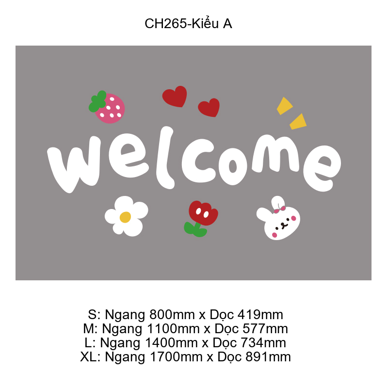  Tranh mica EPeBen dán tường nổi 3d hình Welcome Trang Trí Cửa Hàng,Quán Ăn 