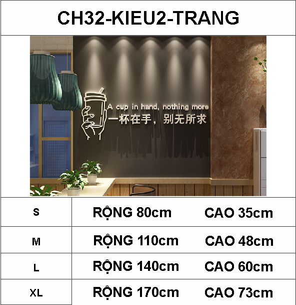  Tranh mica EPeBen dán tường nổi 3d hình một cốc trên tay decor trang trí cửa hàng quán trà sữa trà tranh 