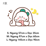  Tranh mica EPeBen dán tường nổi 3d hình Khủng Long Mập Ú decor trang trí Cửa Hàng, Quán Trà Sữa 
