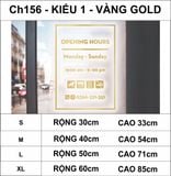  Chữ mica giờ làm việc, logo theo yêu cầu (chữ dán nổi) welcome trang trí cửa kính ra vào, cửa hàng,quán ăn,kinh doanh 