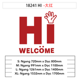  Tranh mica EPeBen dán tường nổi 3d hình Hi WelCome decor trang trí Dán Cửa Kính, Cửa Hàng 