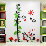 Tranh mica EPeBen dán tường nổi 3d Thước Đo Chiều Cao Lớn Cùng Cây Hoa decor trang trí Phòng ngủ cho bé, Lớp Học Mầm Non 