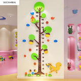  Tranh mica EPeBen dán tường nổi 3d Thước Đo Chiều Cao Lớn Cùng Cây Hoa decor trang trí Phòng ngủ cho bé, Lớp Học Mầm Non 