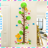  Tranh mica EPeBen dán tường nổi 3d Thước Đo Chiều Cao Lớn Cùng Cây Hoa decor trang trí Phòng ngủ cho bé, Lớp Học Mầm Non 