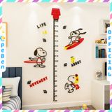  Tranh mica EPeBen dán tường nổi 3d Thước Đo Chiều Cao hình chó snoopy decor trang trí Phòng ngủ cho bé, Lớp Học Mẫu giáo 