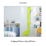  Tranh mica EPeBen dán tường nổi 3d Thước Đo Chiều Cao Hình Khủng Long decor trang trí Phòng ngủ cho bé, Lớp Học Mẫu Giáo 