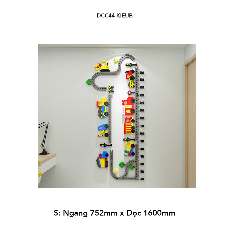  Tranh mica EPeBen dán tường nổi 3d Phát triển cùng đường phố trang trí Phòng cho bé, Phòng ngủ 