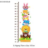  Tranh mica EPeBen dán tường nổi 3d hình Đo Chiều Cao sở Thú Trang Trí Phòng Cho Bé,Mẫu Giáo, Lớp Học 