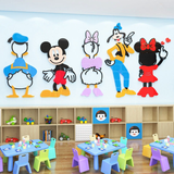  Tranh mica EPeBen dán tường nổi 3d hình Mickey và các bạn decor trang trí Phòng ngủ cho bé, Phòng khách, Lớp Mẫu giáo 