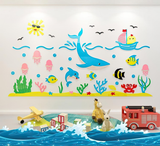  Tranh mica EPeBen dán tường nổi 3d hình Nàng Tiên Cá  decor trang trí Phòng cho bé, Phòng ngủ, Phòng khách,Mầm non 