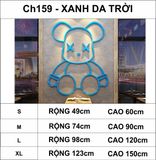  Tranh mica EPeBen dán tường nổi 3d hình gấu Kaws Bearbrick siêu ngầu, trang trí quán ăn, shop thời trang, spa làm đẹp 