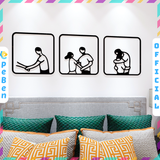  Tranh mica EPeBen dán tường nổi 3d hình Cặp Đôi Ấm Áp decor trang trí Phòng Ngủ, Phòng Cưới 