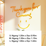  Tranh mica EPeBen dán tường nổi 3d hình Thank You For Coming decor trang trí Cửa Hàng, Quán Trà Sữa 