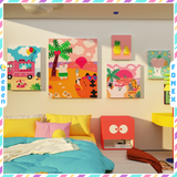  Tranh Fomex EPeBen dán tường nổi 3d Phong Cảnh Biển trang trí Phòng cho bé, Phòng ngủ, Mẫu giáo 