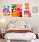  Tranh Fomex EPeBen dán tường nổi 3d Phong Cảnh Biển trang trí Phòng cho bé, Phòng ngủ, Mẫu giáo 