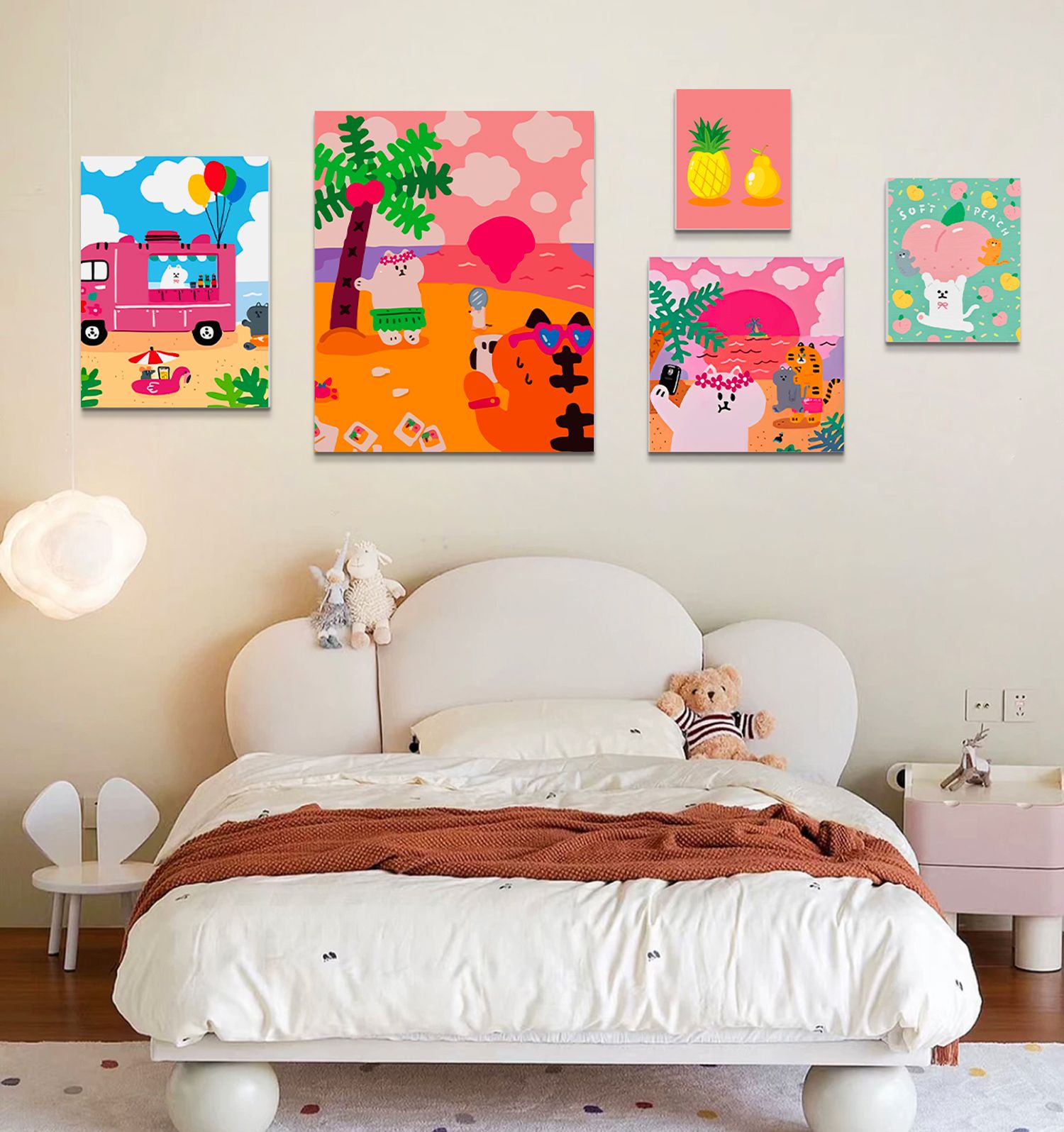  Tranh Fomex EPeBen dán tường nổi 3d Phong Cảnh Biển trang trí Phòng cho bé, Phòng ngủ, Mẫu giáo 