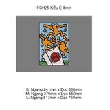  Tranh Fomex EPeBen dán tường nổi 3d Bức họa Nghịch Ngợm  trang trí Phòng Ăn,Nhà Hàng,Quán Nhậu 