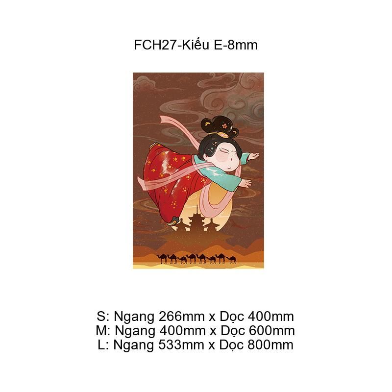 Tranh Fomex EPeBen dán tường nổi 3d Cũ Nữ Đàn Tranh trang trí Phòng Ăn,Nhà Hàng,Cửa Hàng 