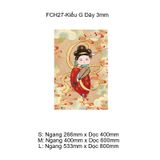  Tranh Fomex EPeBen dán tường nổi 3d Cũ Nữ Đàn Tranh trang trí Phòng Ăn,Nhà Hàng,Cửa Hàng 