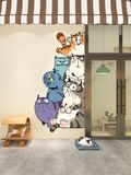  Tranh Fomex EPeBen dán tường nổi 3d Chú Mèo Đáng Yêu  trang trí Cửa Hàng,Spa Thú Cưng 