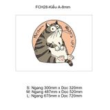  Tranh Fomex EPeBen dán tường nổi 3d Chú Mèo Đáng Yêu  trang trí Cửa Hàng,Spa Thú Cưng 