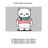  Tranh Fomex EPeBen dán tường nổi 3d Mèo Đáng iu trang trí Phòng Trà,Nhà Hàng,Quán Nước 