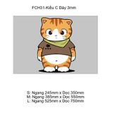  Tranh Fomex EPeBen dán tường nổi 3d Mèo Đáng iu trang trí Phòng Trà,Nhà Hàng,Quán Nước 