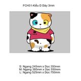  Tranh Fomex EPeBen dán tường nổi 3d Mèo Đáng iu trang trí Phòng Trà,Nhà Hàng,Quán Nước 