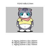 Tranh Fomex EPeBen dán tường nổi 3d Mèo Đáng iu trang trí Phòng Trà,Nhà Hàng,Quán Nước 