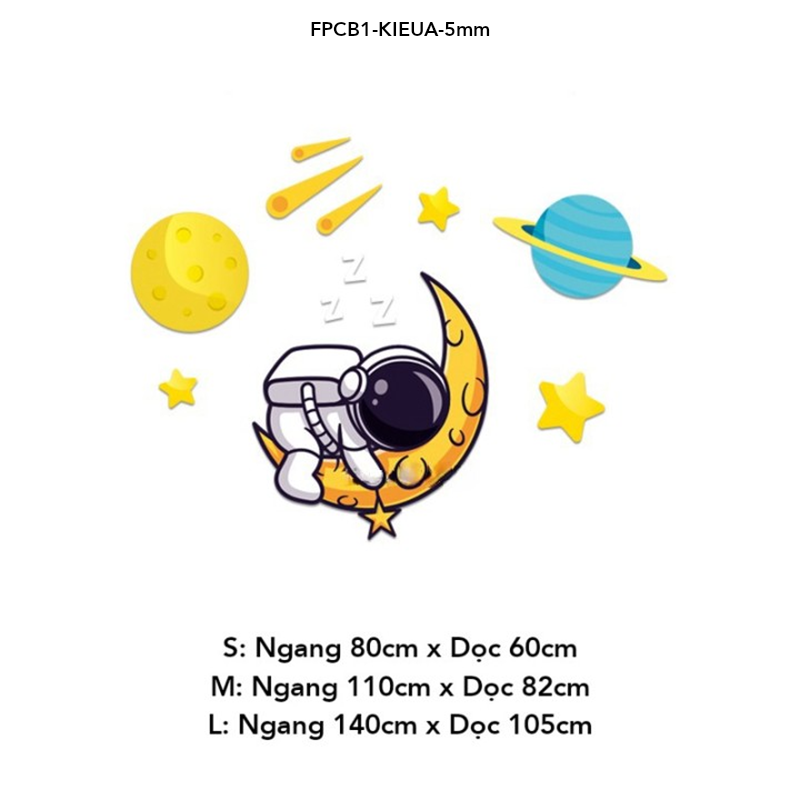  Tranh Fomex EPeBen dán tường nổi 3d Hình Những Phi Hành Gia Mơ Mộng decor trang trí Phòng cho bé, Phòng ngủ, Mẫu giáo 
