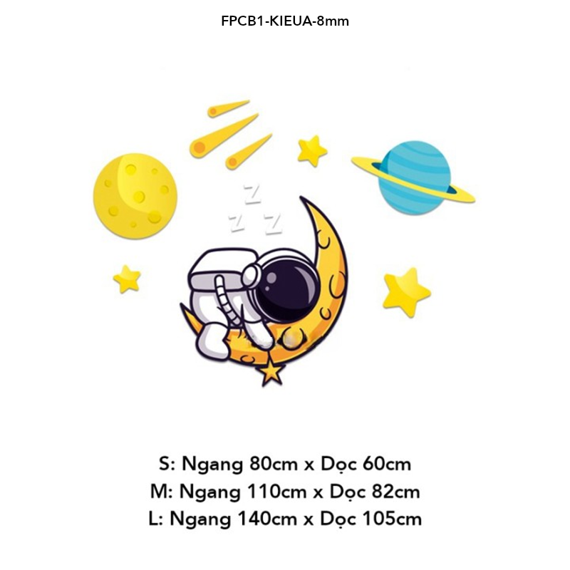 Tranh Fomex EPeBen dán tường nổi 3d Hình Những Phi Hành Gia Mơ Mộng decor trang trí Phòng cho bé, Phòng ngủ, Mẫu giáo 