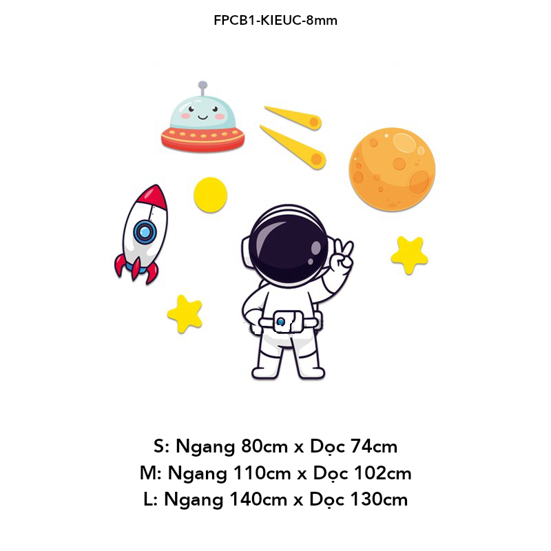  Tranh Fomex EPeBen dán tường nổi 3d Hình Những Phi Hành Gia Mơ Mộng decor trang trí Phòng cho bé, Phòng ngủ, Mẫu giáo 